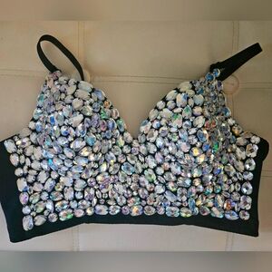 Sparkly bralette/crop top